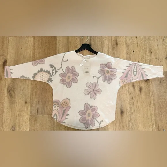 BNWT Sioni Crewneck Floral Sweater Medium $118 - Picture 11 of 12